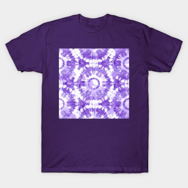 Purple and White Tie Dye Batik T-Shirt by LittleBean